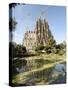 Gaudi's Cathedral of La Sagrada Familia, still under construction, UNESCO World Heritage Site, Barc-Tony Waltham-Stretched Canvas
