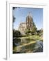 Gaudi's Cathedral of La Sagrada Familia, still under construction, UNESCO World Heritage Site, Barc-Tony Waltham-Framed Photographic Print