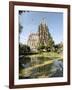 Gaudi's Cathedral of La Sagrada Familia, still under construction, UNESCO World Heritage Site, Barc-Tony Waltham-Framed Photographic Print