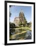 Gaudi's Cathedral of La Sagrada Familia, still under construction, UNESCO World Heritage Site, Barc-Tony Waltham-Framed Photographic Print