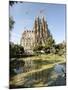 Gaudi's Cathedral of La Sagrada Familia, still under construction, UNESCO World Heritage Site, Barc-Tony Waltham-Mounted Photographic Print