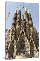 Gaudi's Cathedral of La Sagrada Familia, still under construction, UNESCO World Heritage Site, Barc-Tony Waltham-Stretched Canvas