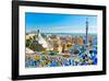 Gaudi's Park Guell Barcelona-null-Framed Premium Giclee Print