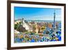 Gaudi's Park Guell Barcelona-null-Framed Art Print