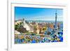 Gaudi's Park Guell Barcelona-null-Framed Art Print