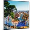 Gaudi's Park Guell Barcelona-null-Mounted Art Print