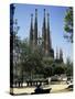 Gaudi's Sagrada Familia, Barcelona, Catalonia, Spain-G Richardson-Stretched Canvas