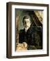 Gauguin Behind an Easel-Paul Gauguin-Framed Giclee Print