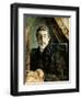 Gauguin Behind an Easel-Paul Gauguin-Framed Giclee Print