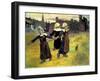 Gauguin: Breton Girls, 1888-Paul Gauguin-Framed Giclee Print