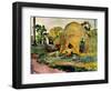 Gauguin: Haystacks, 1889-Paul Gauguin-Framed Giclee Print