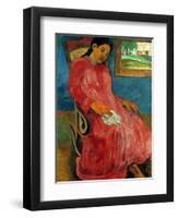 Gauguin: Reverie, 1891-Paul Gauguin-Framed Giclee Print