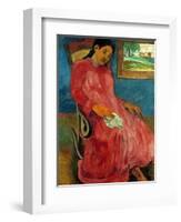 Gauguin: Reverie, 1891-Paul Gauguin-Framed Giclee Print