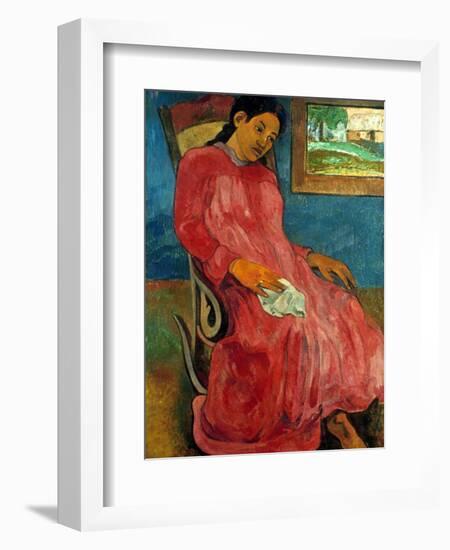 Gauguin: Reverie, 1891-Paul Gauguin-Framed Giclee Print