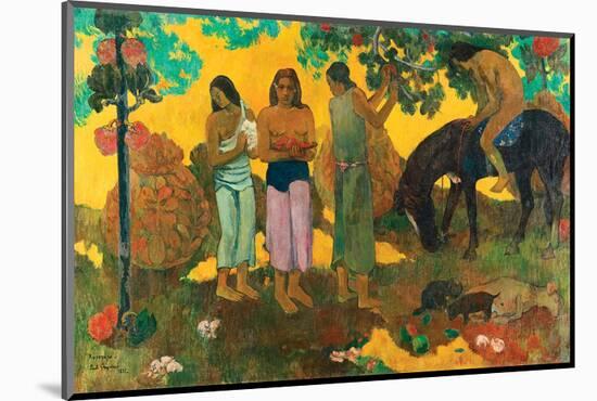 Gauguin-Rupe Rupe La Cueillett-null-Mounted Art Print