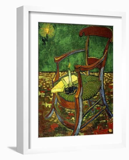 Gauguin's Chair (With Candle), 1888-Vincent van Gogh-Framed Premium Giclee Print