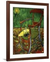 Gauguin's Chair (With Candle), 1888-Vincent van Gogh-Framed Giclee Print