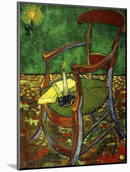 Gauguin's Chair (With Candle), 1888-Vincent van Gogh-Mounted Giclee Print