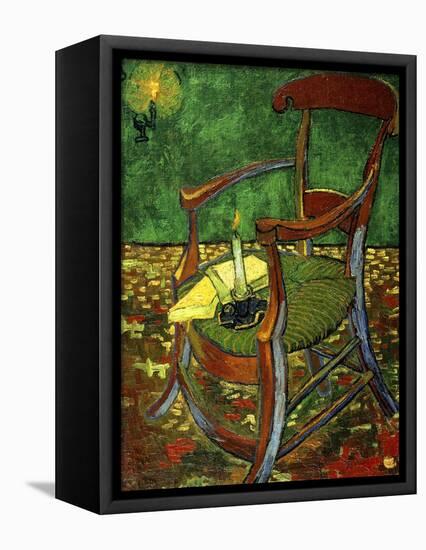 Gauguin's Chair (With Candle), 1888-Vincent van Gogh-Framed Stretched Canvas