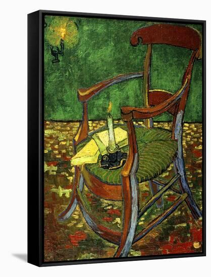 Gauguin's Chair (With Candle), 1888-Vincent van Gogh-Framed Stretched Canvas