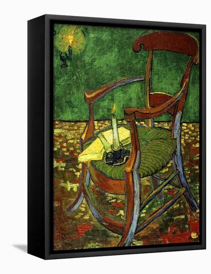 Gauguin's Chair (With Candle), 1888-Vincent van Gogh-Framed Stretched Canvas