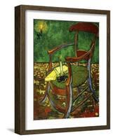 Gauguin's Chair (With Candle), 1888-Vincent van Gogh-Framed Giclee Print