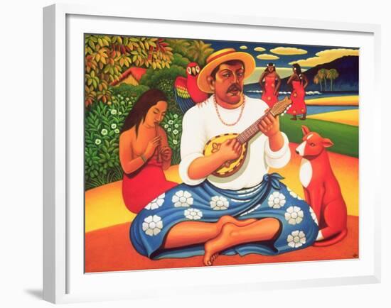 Gauguin's Fantasy Island, 2005-Frances Broomfield-Framed Giclee Print