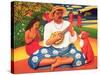 Gauguin's Fantasy Island, 2005-Frances Broomfield-Stretched Canvas