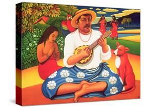 Gauguin's Fantasy Island, 2005-Frances Broomfield-Stretched Canvas