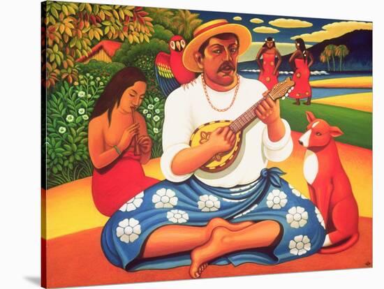 Gauguin's Fantasy Island, 2005-Frances Broomfield-Stretched Canvas