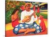 Gauguin's Fantasy Island, 2005-Frances Broomfield-Stretched Canvas