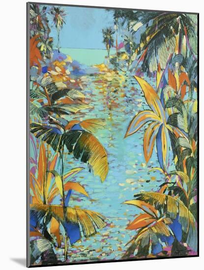 Gauguin's garden, 2020 (oil on panel)-Andrew Hewkin-Mounted Giclee Print