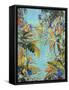 Gauguin's garden, 2020 (oil on panel)-Andrew Hewkin-Framed Stretched Canvas