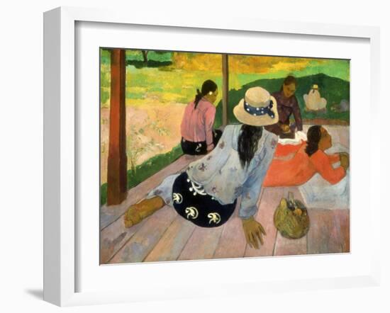 Gauguin: Siesta, 1891-Paul Gauguin-Framed Giclee Print