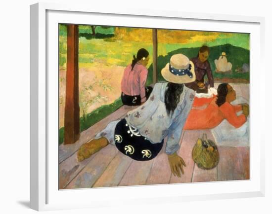 Gauguin: Siesta, 1891-Paul Gauguin-Framed Giclee Print