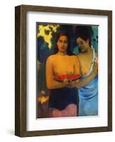 Gauguin: Two Women, 1899-Paul Gauguin-Framed Premium Giclee Print