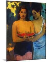 Gauguin: Two Women, 1899-Paul Gauguin-Mounted Giclee Print