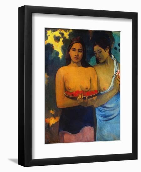 Gauguin: Two Women, 1899-Paul Gauguin-Framed Giclee Print