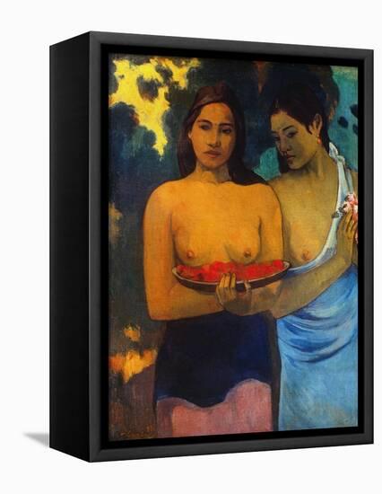 Gauguin: Two Women, 1899-Paul Gauguin-Framed Stretched Canvas