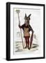 Gaul Chief in Battle Dress Carrying a Standard, 1882-1884-Michelet-Framed Giclee Print