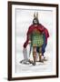 Gaul Chief under the Roman Occupation, 1st Century BC - 5th Century Ad (1882-188)-Meunier-Framed Giclee Print