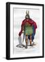 Gaul Chief under the Roman Occupation, 1st Century BC - 5th Century Ad (1882-188)-Meunier-Framed Premium Giclee Print