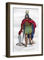 Gaul Chief under the Roman Occupation, 1st Century BC - 5th Century Ad (1882-188)-Meunier-Framed Giclee Print