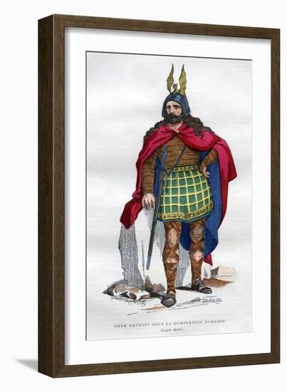 Gaul Chief under the Roman Occupation, 1st Century BC - 5th Century Ad (1882-188)-Meunier-Framed Giclee Print