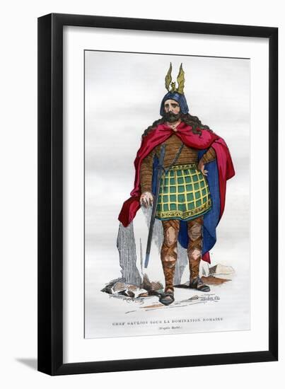 Gaul Chief under the Roman Occupation, 1st Century BC - 5th Century Ad (1882-188)-Meunier-Framed Giclee Print