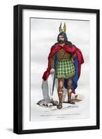 Gaul Chief under the Roman Occupation, 1st Century BC - 5th Century Ad (1882-188)-Meunier-Framed Giclee Print