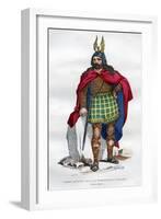 Gaul Chief under the Roman Occupation, 1st Century BC - 5th Century Ad (1882-188)-Meunier-Framed Giclee Print