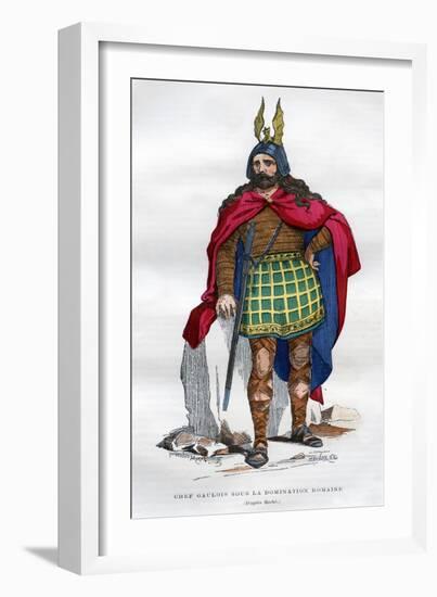 Gaul Chief under the Roman Occupation, 1st Century BC - 5th Century Ad (1882-188)-Meunier-Framed Giclee Print