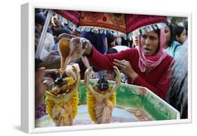 Gaura Purnima celebration, Sarcelles, Val d'Oise, France-Godong-Framed Photographic Print