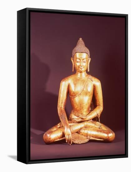 Gautama the Buddha-Nepalese School-Framed Stretched Canvas